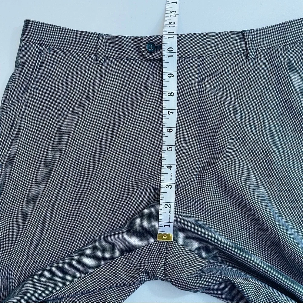 Banana Republic 100% Wool High Rise Dress Pants Men Size 34 Black/White Pockets